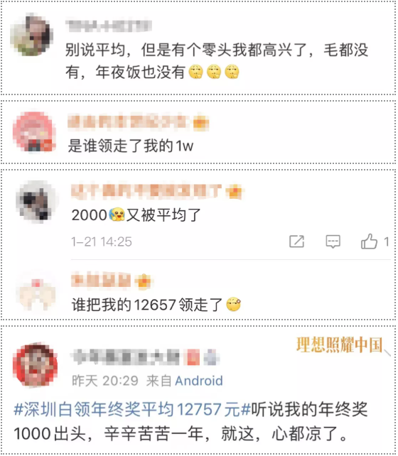 “年终奖被均匀”/ “年终奖被均匀”/